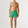 Bañador con estampado de hojas