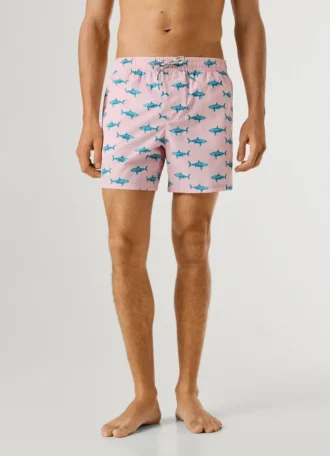 Bañador con estampado de tiburones