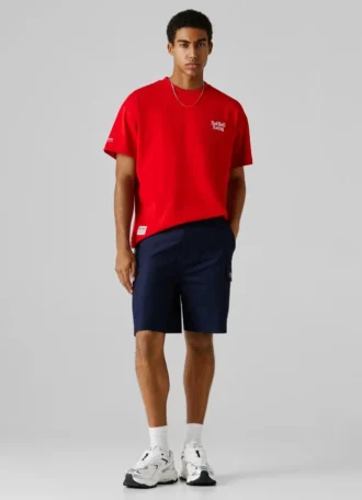Bermudas cargo de corte recto