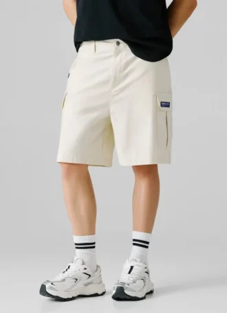 Bermudas cargo de corte recto