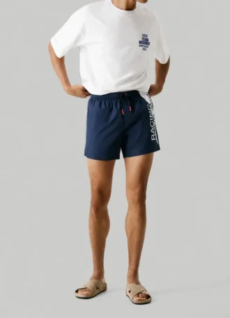 Bermudas de baño con logotipo grande