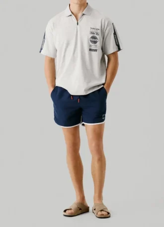 Bermudas de baño con ribetes
