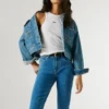 Bermudas vaqueras de corte ajustado