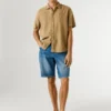 Bermudas vaqueras de corte ajustado