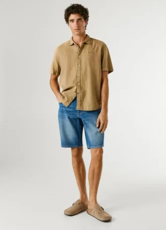 Bermudas vaqueras de corte ajustado