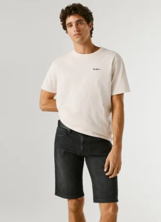 Bermudas vaqueras de corte ajustado