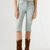 Bermudas vaqueras de corte ajustado