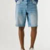 Bermudas vaqueras de corte ajustado