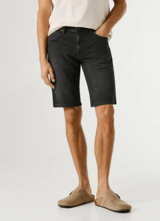 Bermudas vaqueras de corte ajustado