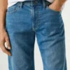 Bermudas vaqueras de corte ajustado