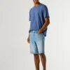 Bermudas vaqueras de corte ajustado