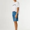 Bermudas vaqueras de corte ajustado