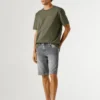 Bermudas vaqueras de corte ajustado