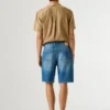Bermudas vaqueras de corte ajustado