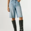 Bermudas vaqueras de corte holgado