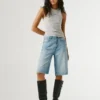 Bermudas vaqueras de corte holgado