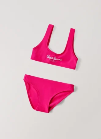 Bikini con logotipo estampado