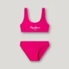 Bikini con logotipo estampado