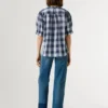 Blusa a cuadros con volantes