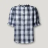 Blusa a cuadros con volantes