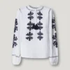 Blusa con bordado floral Blusa con bordado floral