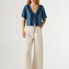 Blusa con detalles bordados Blusa con detalles bordados
