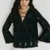 Blusa con detalles calados
