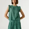 Blusa con detalles plisados Blusa con detalles plisados