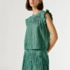 Blusa con detalles plisados Blusa con detalles plisados