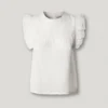 Blusa con detalles plisados