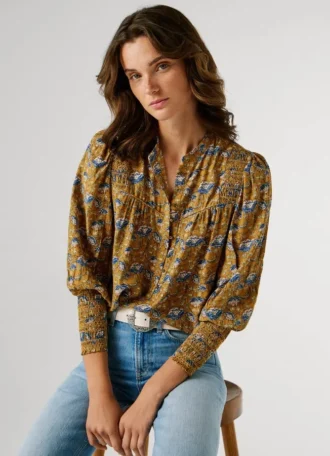 Blusa con estampado floral