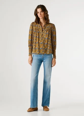 Blusa con estampado floral