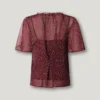 Blusa de gasa con estampado de lunares Blusa de gasa con estampado de lunares