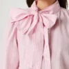 Blusa de popelín a rayas
