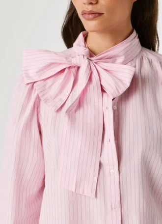 Blusa de popelín a rayas