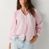 Blusa de popelín a rayas