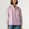 Blusa de popelín a rayas
