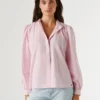 Blusa de popelín a rayas
