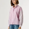 Blusa de popelín a rayas