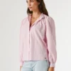 Blusa de popelín a rayas