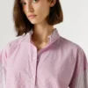 Blusa de popelín a rayas
