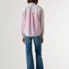 Blusa de popelín a rayas