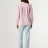 Blusa de popelín a rayas