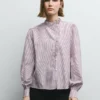 Blusa de popelín con volantes Blusa de popelín con volantes
