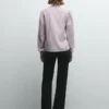 Blusa de popelín con volantes Blusa de popelín con volantes