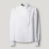 Blusa de popelín con volantes Blusa de popelín con volantes