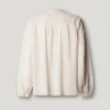 Blusa fluida con cuello mao Blusa fluida con cuello mao