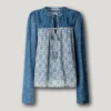 Blusa fluida con estampado floral