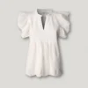 Blusa fluida con mangas de mariposa