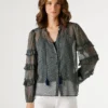 Blusa semitransparente con volantes Blusa semitransparente con volantes